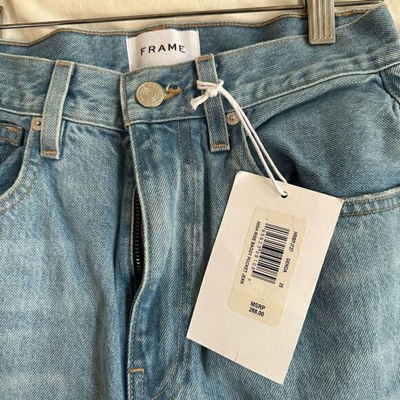 NWT FRAME wide leg high rise jeans - Picture 6 of 7